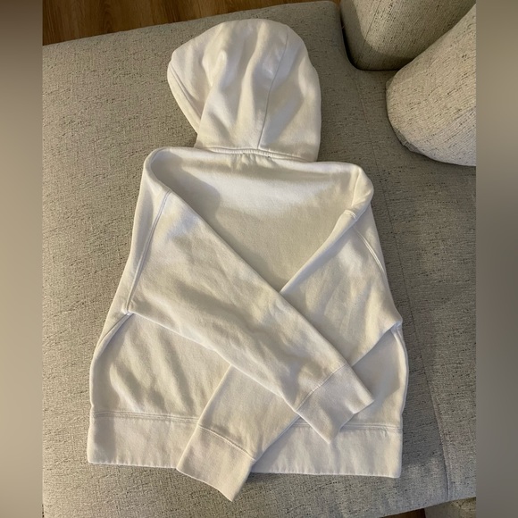 Zara 🤍🤍 Cropped Hooded Seeatshirt - Size M - Picture 6 of 7